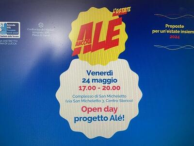 Piana di Lucca: attività estive per i giovani con disabilità con il progetto Alé!  -  open day di presentazione il 24 maggio in San Micheletto