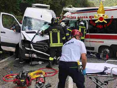 Incidente auto-moto a Verciano. Grave 40enne motociclista