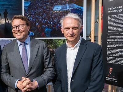 Photolux ambasciatore di Lucca in Europa: Stefanelli incontra il principe Constantjin dei Paesi Bassi