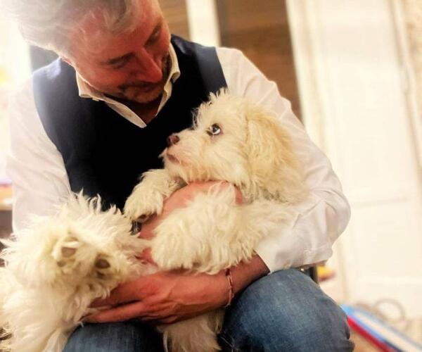 Mario Pardini e la moglie adottano Otto, l'ultimo degli 11 cuccioli nati nel convento di S. Pancrazio: gesto nobile, chapeau