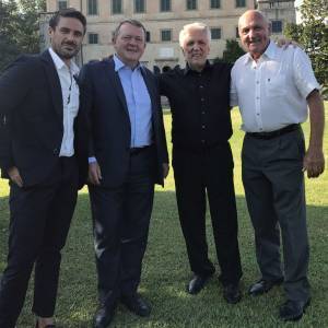 23. Cristian Fanini con il Premier danese Rasmussen Ivano e Ritter
