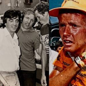 4. Rolf Sorensen trionfatore a Ponsacco e a fianco anni dopo in maglia gialla di leader al Tour de France