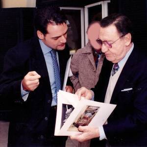 Igor Righetti con suo cugino Alberto Sordi