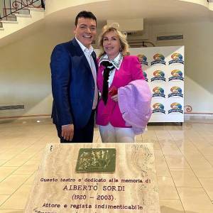 Igor Righetti con l'imprenditrice Mariastella Giorlandino