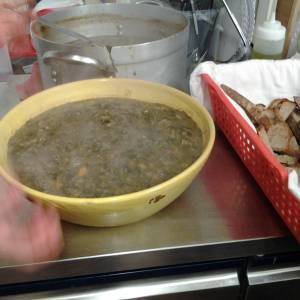 il piatto di zuppa lucchese di magro