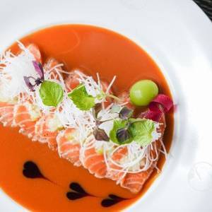 Salmon Karashi Su Miso