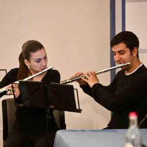 Inaugurazione mostra Lorenzetti - momento musicale